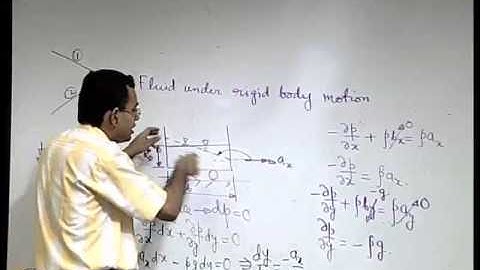 Mod-01 Lec-10 Fluid Statics (Contd.) and Fluid Under Rigid Body Motion