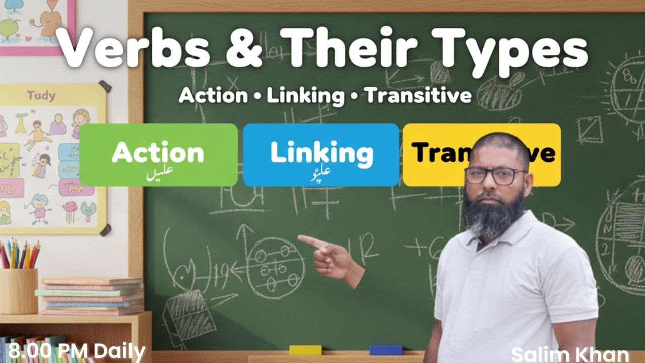 “Verbs That Bring Sentences to Life! | Action, Linking & Transitive Verbs Explained Easily”