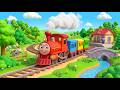 Train Choo Choo Song 🚂🎶 | Fun Kids Nursery Rhyme | Railway Adventure Song