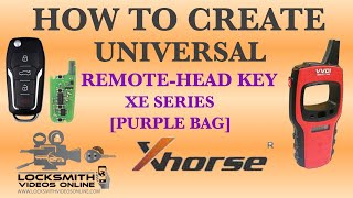 how to create universal purple remote-head key - xe series [wireless remote]