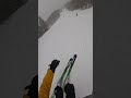 Skying While Snowing. Italy. Alps Mountains