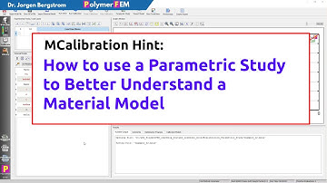Howto use a Parametric Study in MCalibration