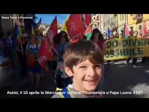 Video -16 Aprile 2026- Assisi, il 18 aprile la Marcia per la Pace: “Solidarietà a Papa Leone XIV”.