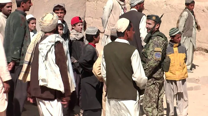 Coalition forces conduct Key Leader Engagement (KLE) in Andar Province