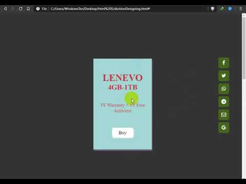 Hover effects on card using html and css only by Ks Editing