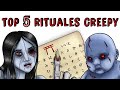 TOP 5 RETOS CREEPYS | Draw My Life JUEGO DEL ASCENSOR, KOKKURI-SAN, BABY BLUE, DARUMA-SAN