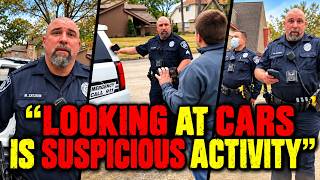 Cop Arrests Citizens For Looking At Cars From The Sidewalk