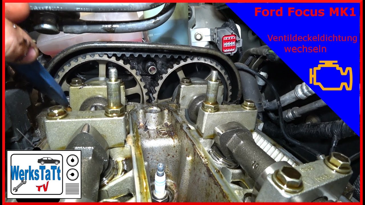 ▻Ford Focus MK1◅ Motor verliert Öl - Ventildeckeldichtung wechseln  ◢WERKSTATT-TV◣ 