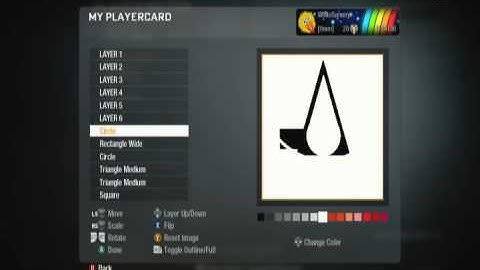 Black Ops Emblem Tutorials: Assassins Creed Logo