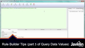 Rule Builder Tips (Part 3 of the Query Data Values series)