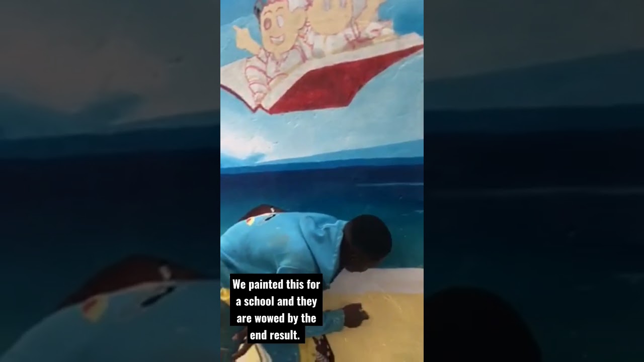 creative mural for a school. 