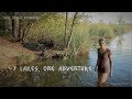 7 lakes- 1 Adventure - Camp on the Shore - Bathing in the lake - Tour Part 1 - Vanessa Blank - 4K