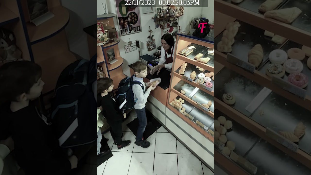 An angry customer was caught on a video surveillance camera 