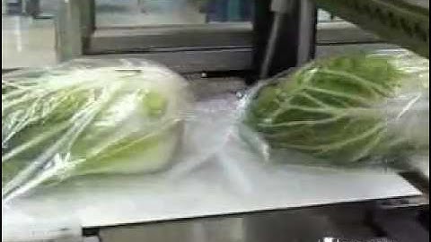 Chinese cabbage packaging in flow pack wrapper (HFFS)