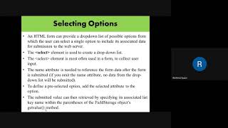 Unit IV (Select Option in Python)