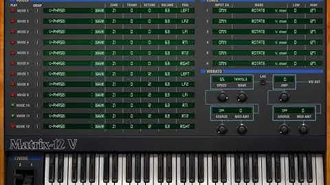 No talk Just PLAY - Arturia Matrix 12 V
