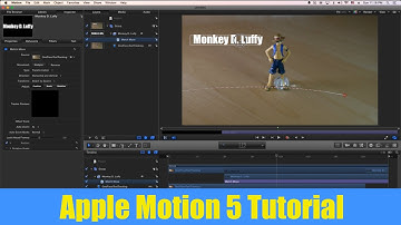 Apple Motion 5 Tutorial - Text Motion Tracking Match Move