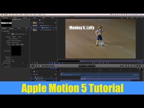 Apple Motion 5 Tutorial - Text Motion Tracking Match Move