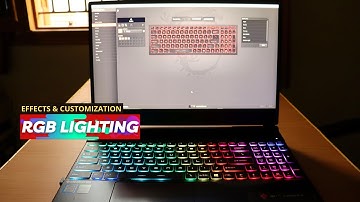 RGB-verlichtingsinstellingen en -aanpassingen voor per-toets RGB voor het MSI GL65 Leopard-toetse...