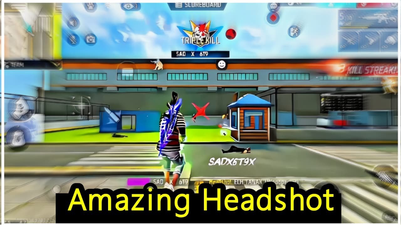 Amazing Headshot 🥵 !! SAD X ! Copy Rate Free Use My Video !  Fb- sadx6t9x ! Plz Complete 100 Like  😊