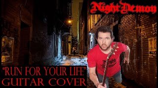 NIGHT DEMON - "Run For Your Life" Guitar Cover