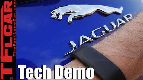 2017 Jaguar F-Pace Activity Key Demo: Yes, you can now lock your key in the car!