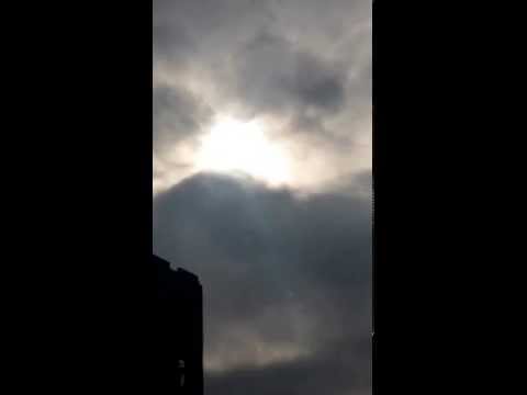 Watching the solar eclipse outside The UNI Of Sheffield