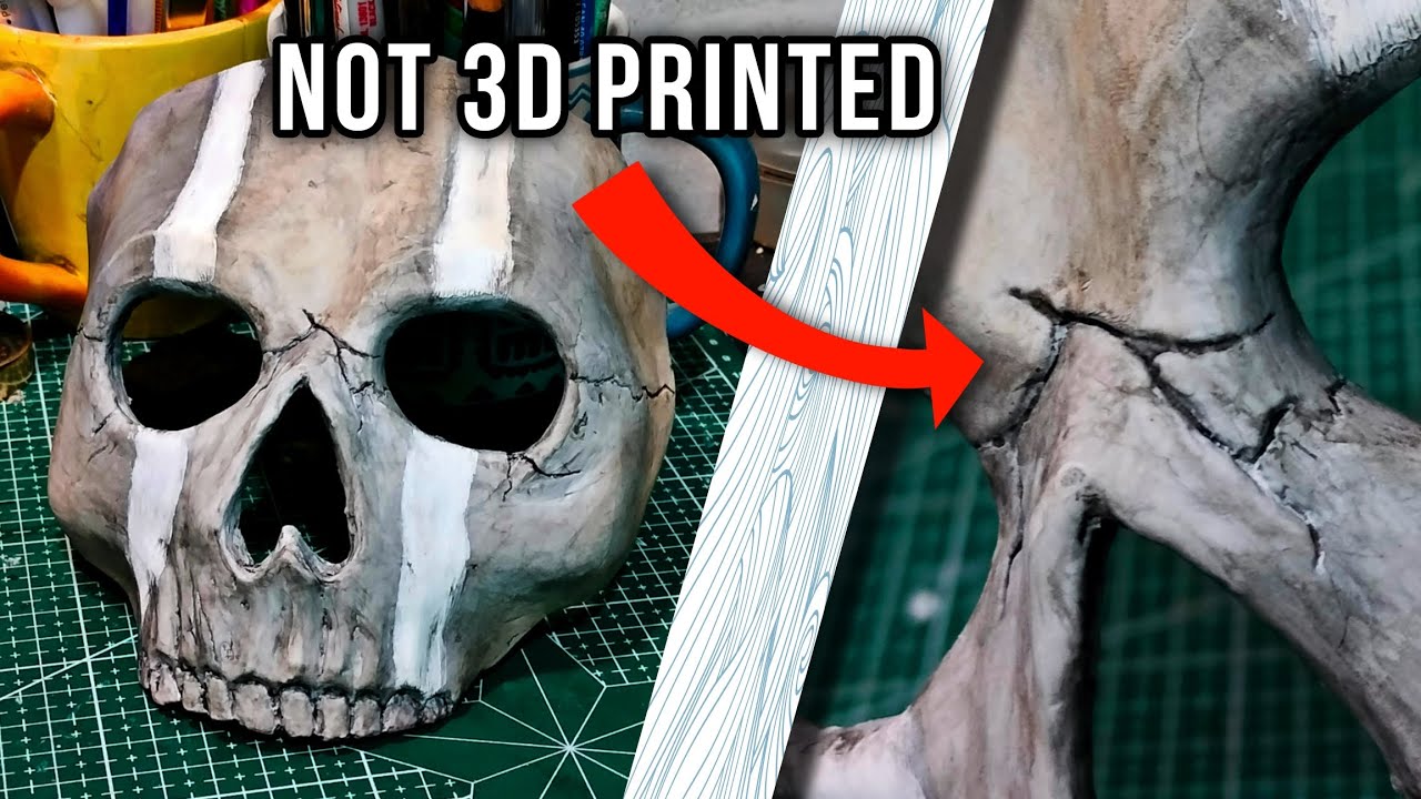 GHOST CALL OF DUTY MODERN WARFARE COSPLAY MASK 3D PRINTED WARZONE 2.0