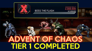 BOSS The Flash is DOWN | Advent Of Chaos Injustice 2 Mobile Solo Raids