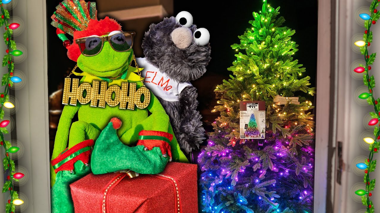 Kermit the Door Salesman Gets FESTIVE Selling RGB Christmas Trees