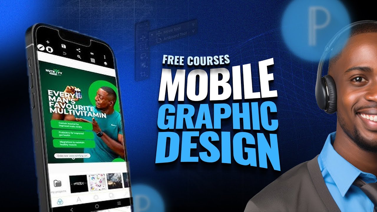 Smartphone Graphics Design Course Lesson 01 Mobile Graphic Design Free Course - YouTube