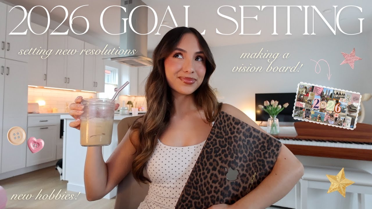 2026 REBRAND! ✨ goal setting for the new year, making a vision board, new calendar, etc!