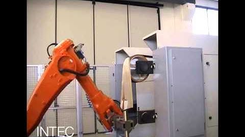 INTEC ROBOTICS MACHINE FOR LINISHING BOAT RUDDERS