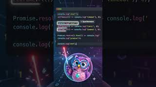 JS Interview Trap: Event Loop Explained in 60 Seconds 🦉  #aibootcamp #zero2hero #codingbootcamp