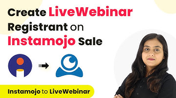 How to Create LiveWebinar Registrant on Instamojo Sale | Instamojo to LiveWebinar