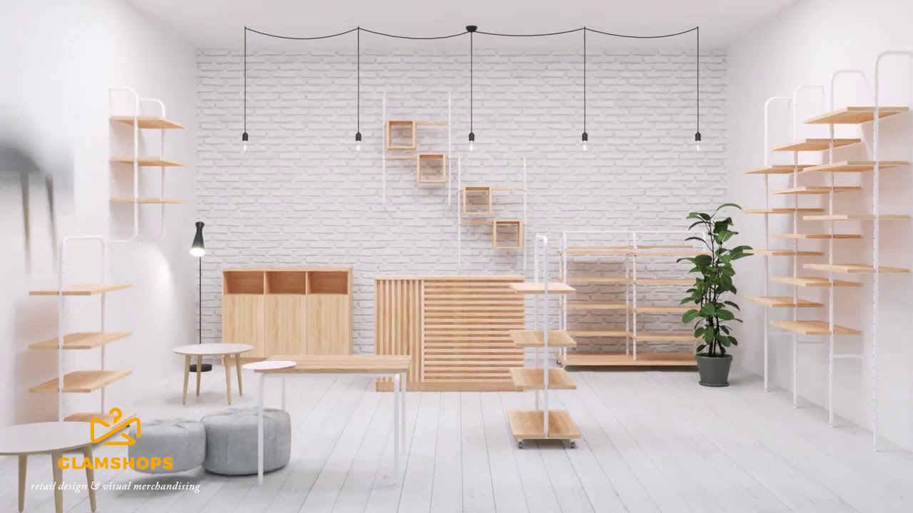 Modular wall fixtures for shop interiors - Avenir