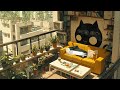 Lofi With My Cat || Cat &amp; Peaceful Saturday 🐈‍⬛🌱Uplifting lofi beats ~ Lofi healing 🎵🍀Relax together