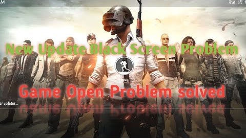 Pubg lite new update black Screen Problem solved//game open problem