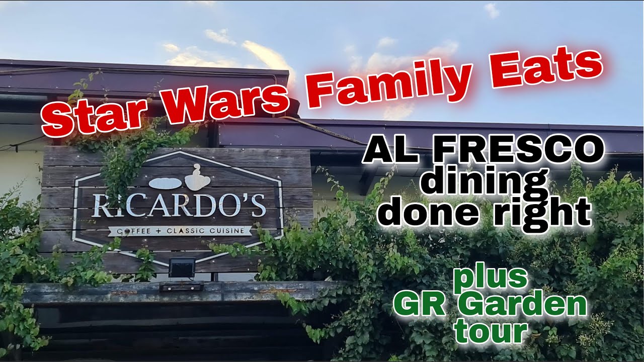 Star Wars Family Eats: Ricardo's Coffee + Classic Cuisine Review! Al fresco dining & delicious food