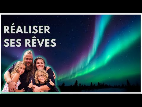 AURORES BOREALES EN FINLANDE : réaliser ses rêves ? Une famille NOMADE en CAMPING-CAR ?✨