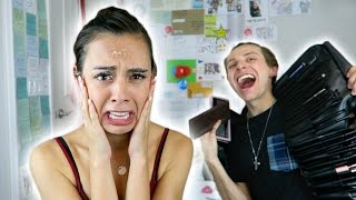 BOYFRIEND DOES MY MAKEUP!