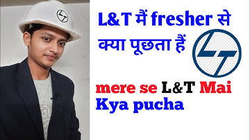 L&T fresher civil engineering interview question