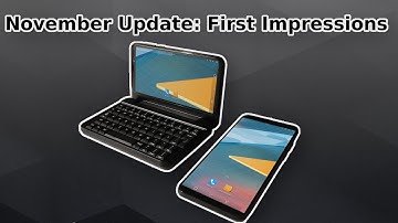 November Update: First Impressions