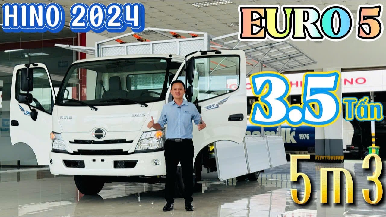 Hino 3T5 Thùng Cánh Dơi Euro 5 | Hino Euro 5 tải 3T5 2024 - YouTube