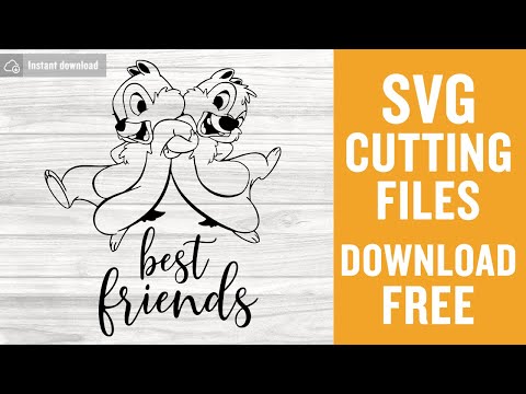 Chip And Dale SVG Free Cutting Files for Cricut Brother Scanncut Instant Download