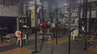 Korean Ring Dips + Support hold + Kipping Ring Dips