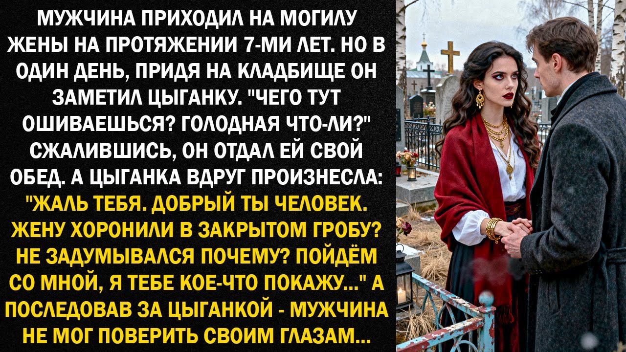 Мужчина приходил на могилу жены на протяжении 7-ми лет. Но в один день, придя на кладбище...