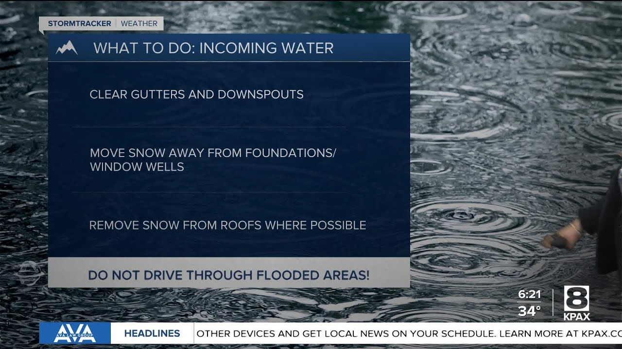 Rain + snow melt = flood watch for Western Montana - YouTube