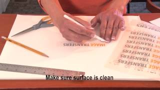 Applying Custom Rub Down Dry Transfers
