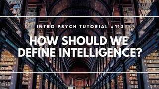 How Should We Define Intelligence? (Intro Psych Tutorial #113)